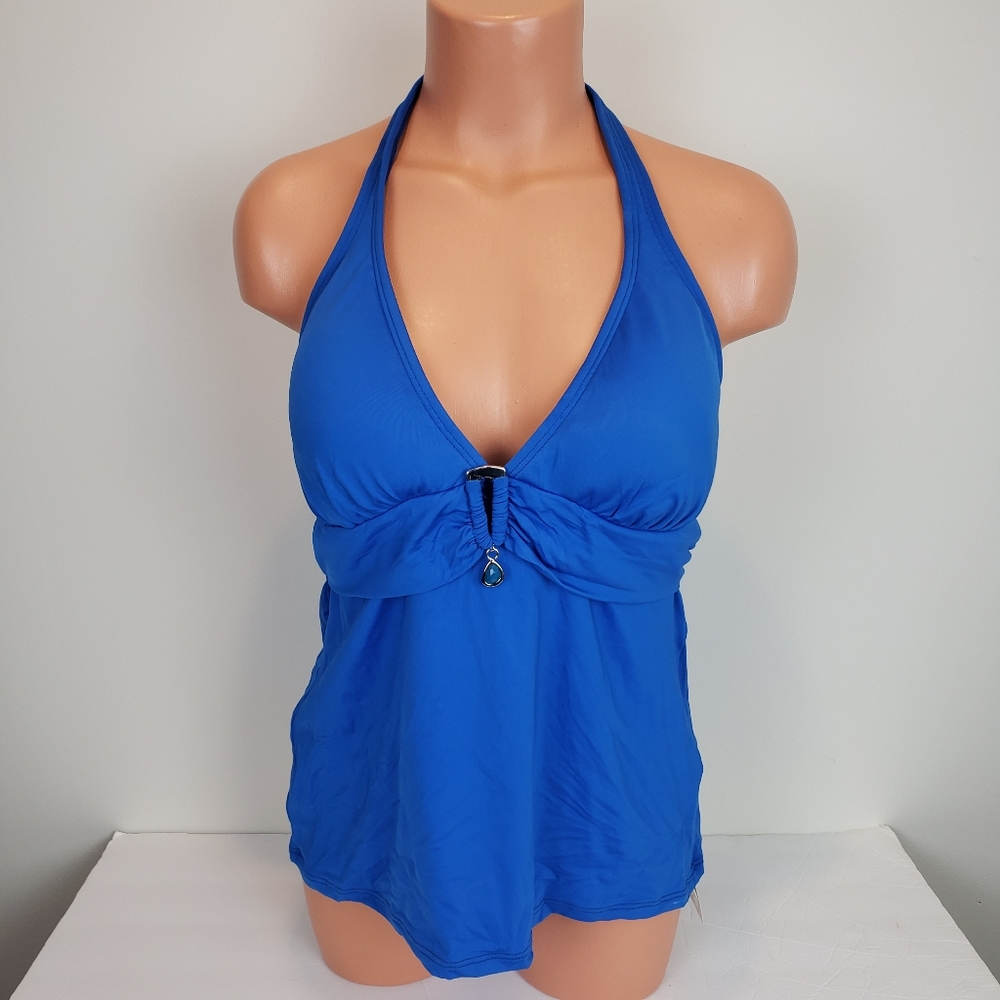 NWT 2Bamboo Tankini Blue Size XL